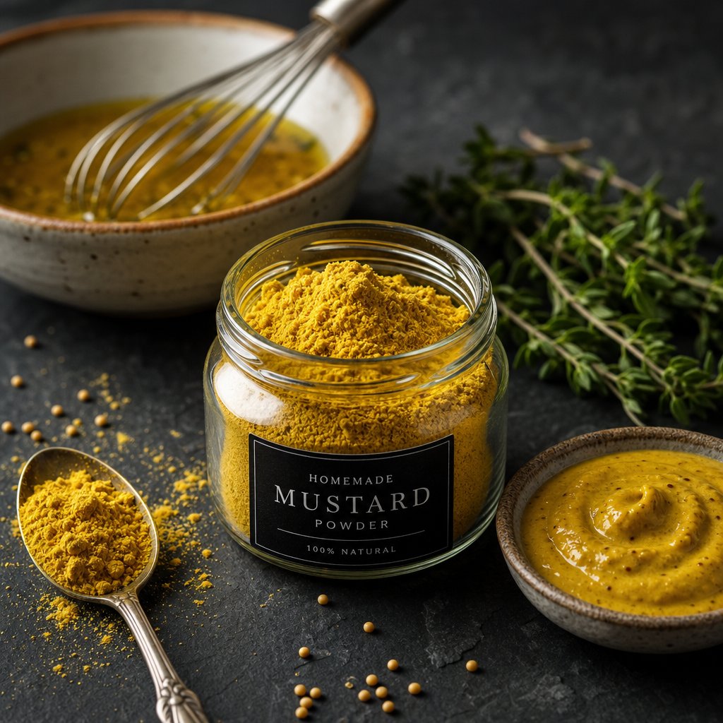 homemade mustard powder serves as a versatile ingredient for vinaigrettes prepared mustard dry rubs and baking
