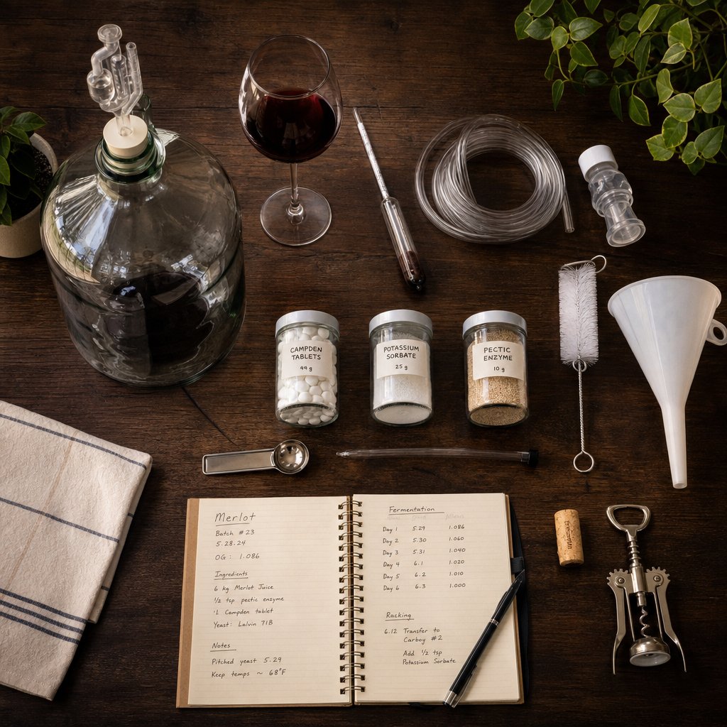 a complete homebrewing toolkit with campden tablets and essential additives for consistent results