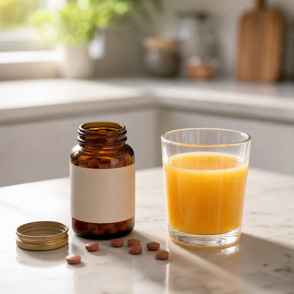 iron tablets alongside vitamin c can help reduce bloating and improve absorption