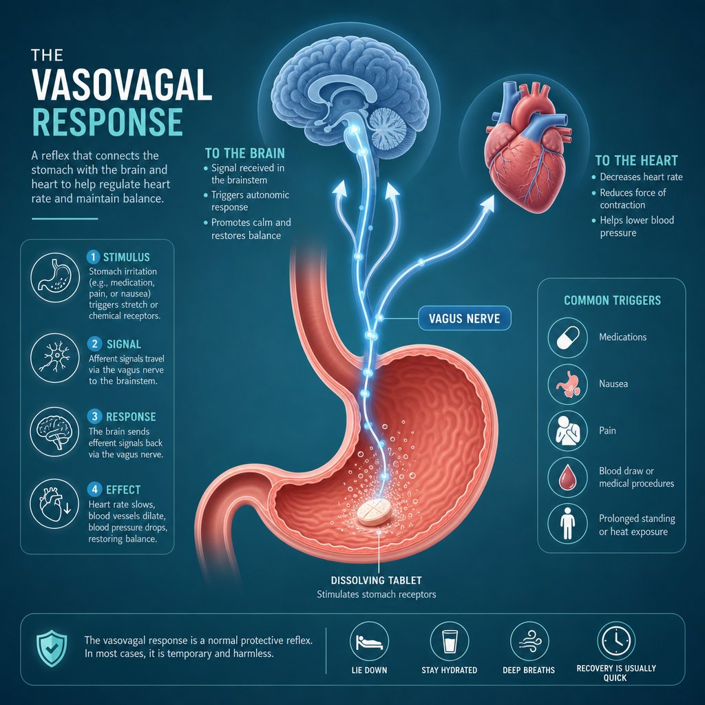 iron tablets trigger dizziness through gi irritation vasovagal reflexes and blood pressure shifts