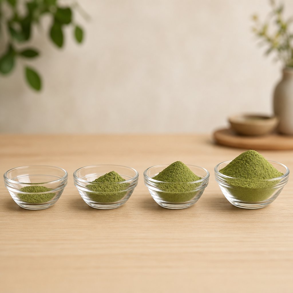 gradual moringa powder dosage progression from half a teaspoon to full serving