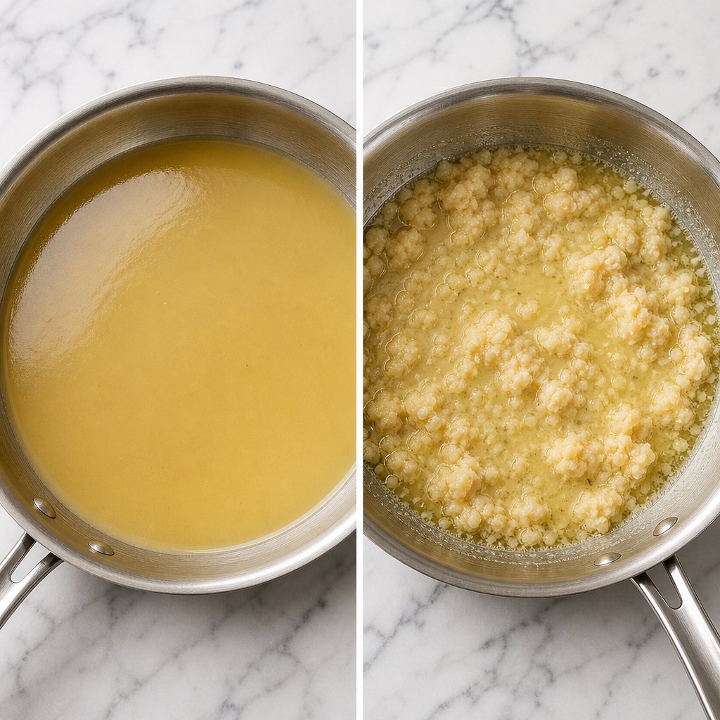 proper arrowroot technique produces smooth sauces while common mistakes lead to lumps and broken textures