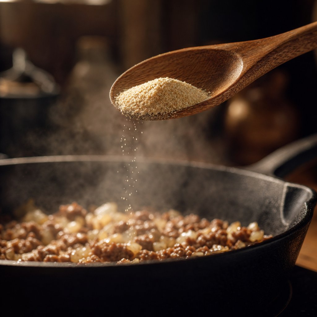 adding garlic powder to a hot pan requires careful timing to avoid burning and bitter flavors