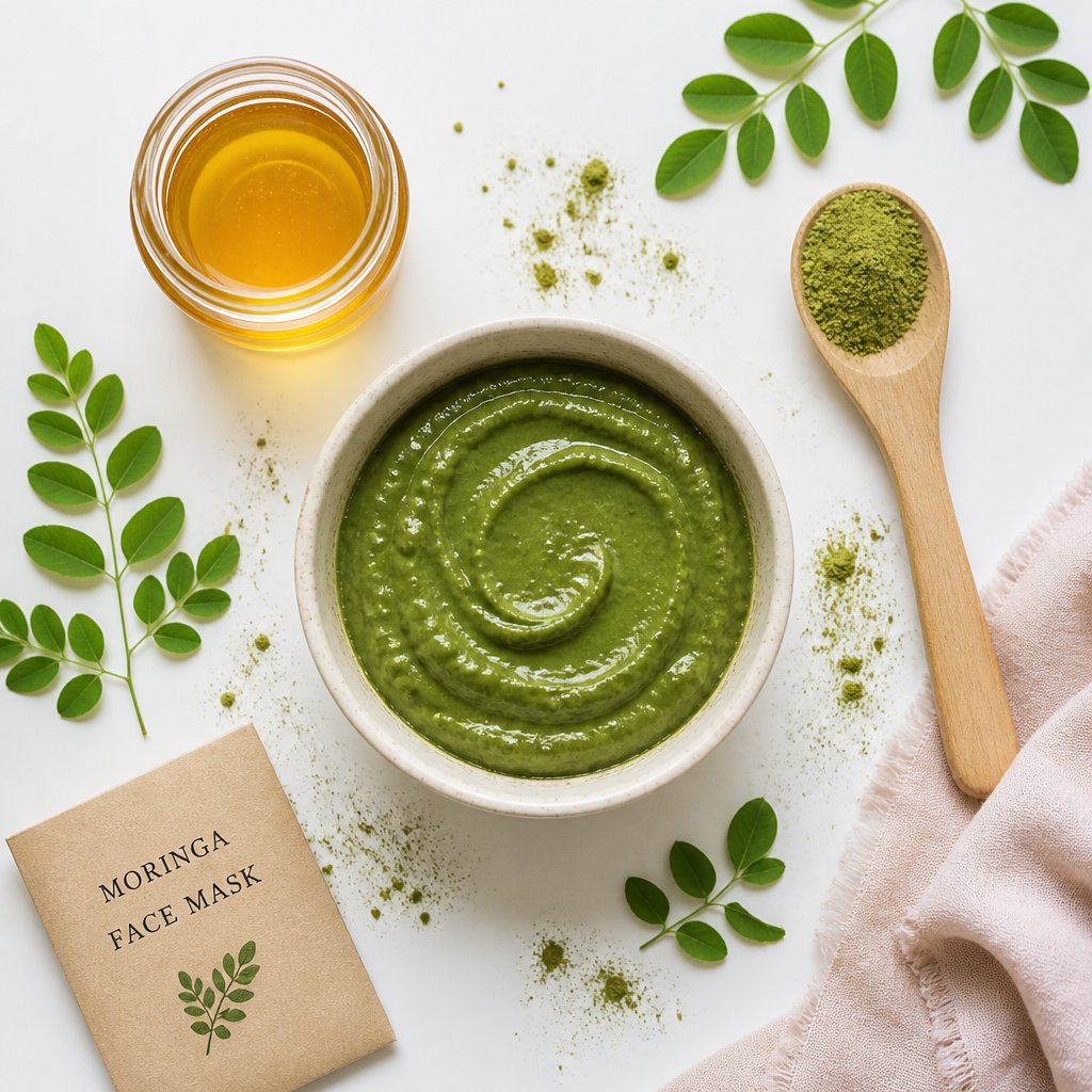 diy moringa face mask with honey and yogurt for natural skincare