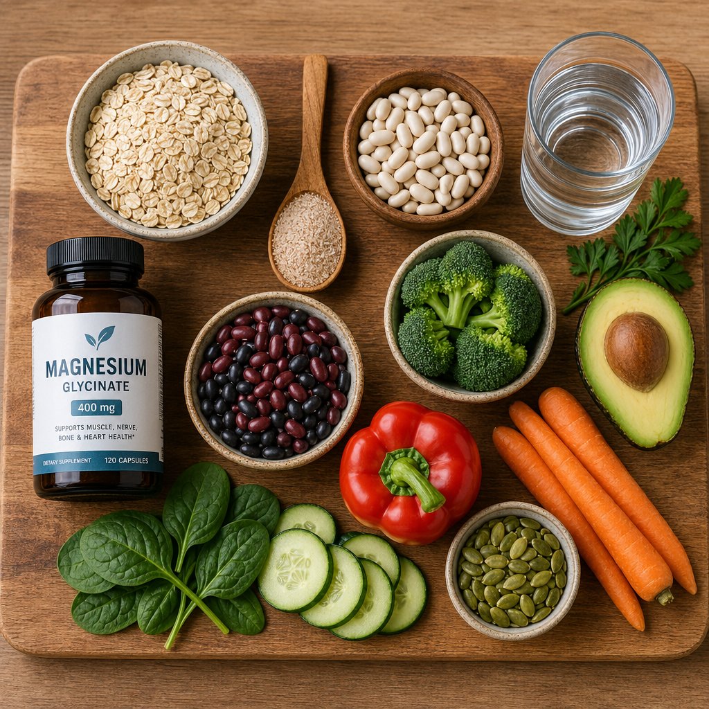 fiber rich foods and magnesium supplements that help counteract calcium related constipation naturally