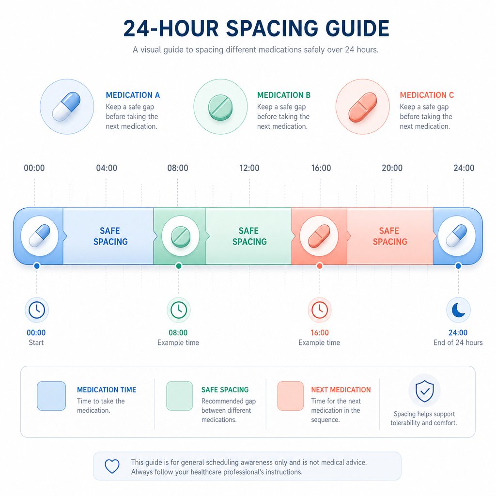 strategic spacing between magnesium and other medications prevents absorption interference