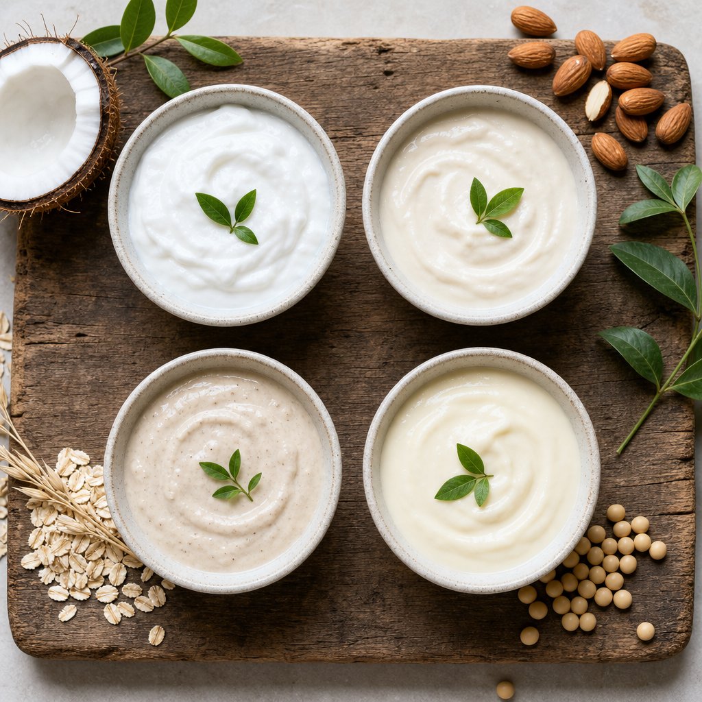 plant based yogurt options for dairy free protein powder mixing