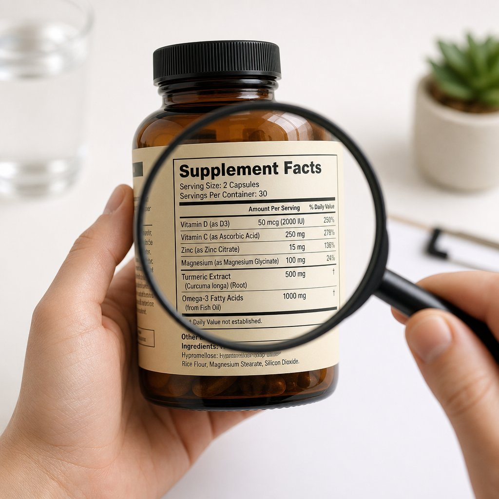 reading supplement labels carefully helps identify curcuminoid percentage enhancers and third party certifications
