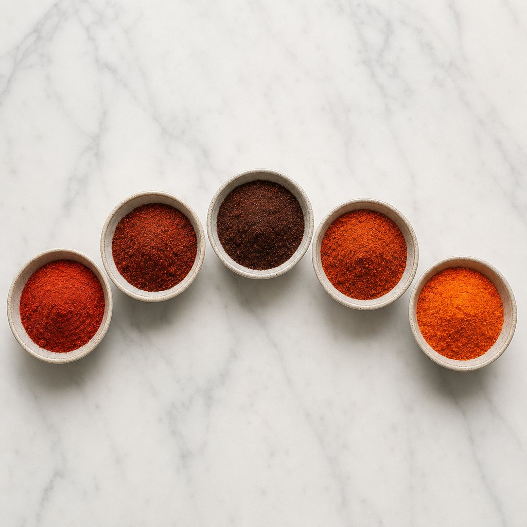 various chili powders that can substitute for ancho each offering different heat levels and flavor profiles