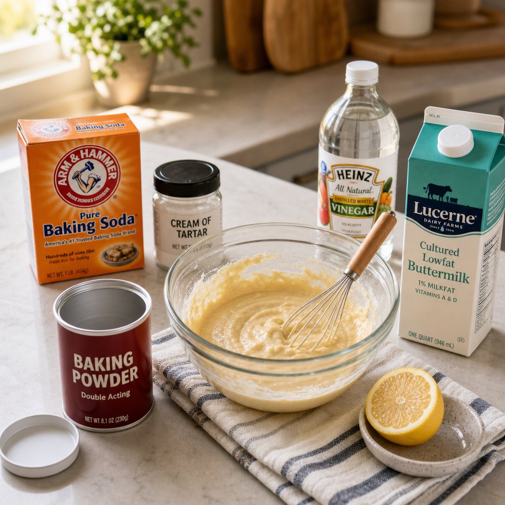 common pantry ingredients that work as effective baking powder substitutes in any recipe