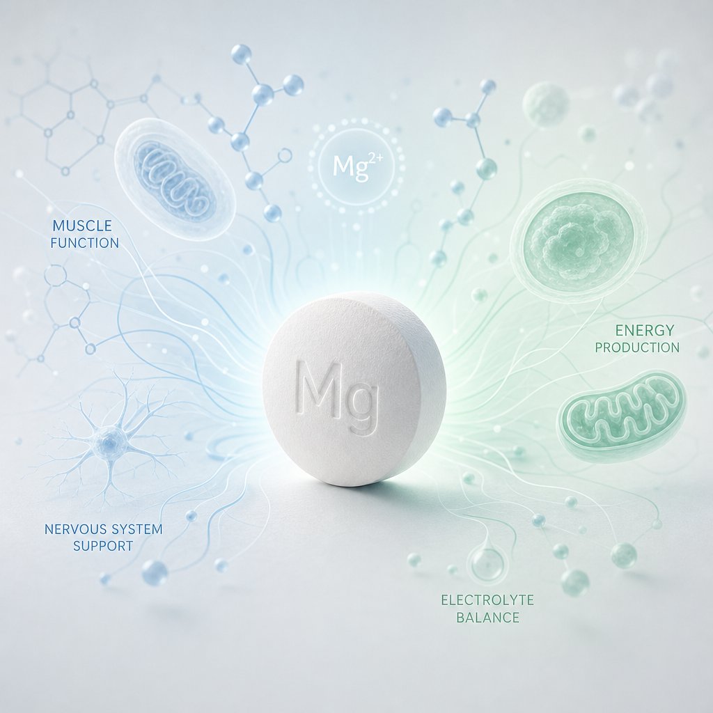 magnesium tablets support over 300 enzymatic reactions from the moment they dissolve in your body
