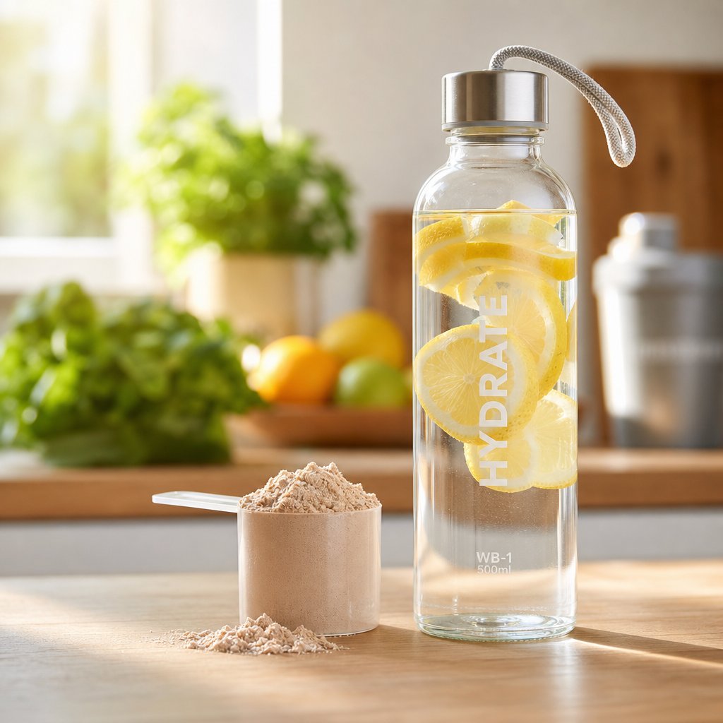 scaling water intake to protein consumption is essential %E2%80%94 citrus infused hydration adds natural stone preventing citrate