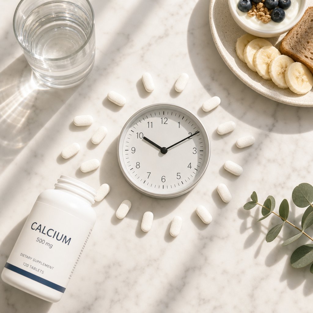 timing your calcium tablets strategically throughout the day can significantly improve absorption and bone health outcomes