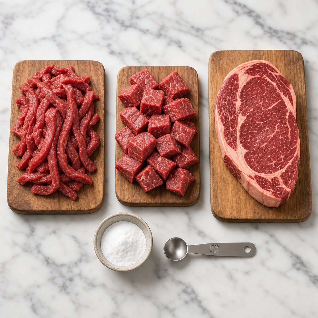 different meat cuts require different baking soda amounts and treatment times