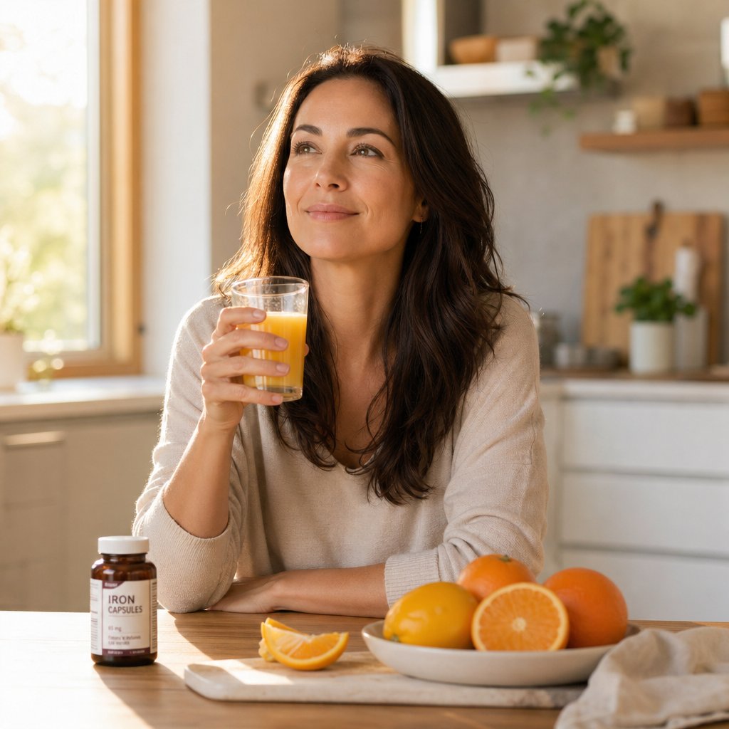 pairing iron supplements with vitamin c rich foods like orange juice can help maximize absorption and shorten recovery time