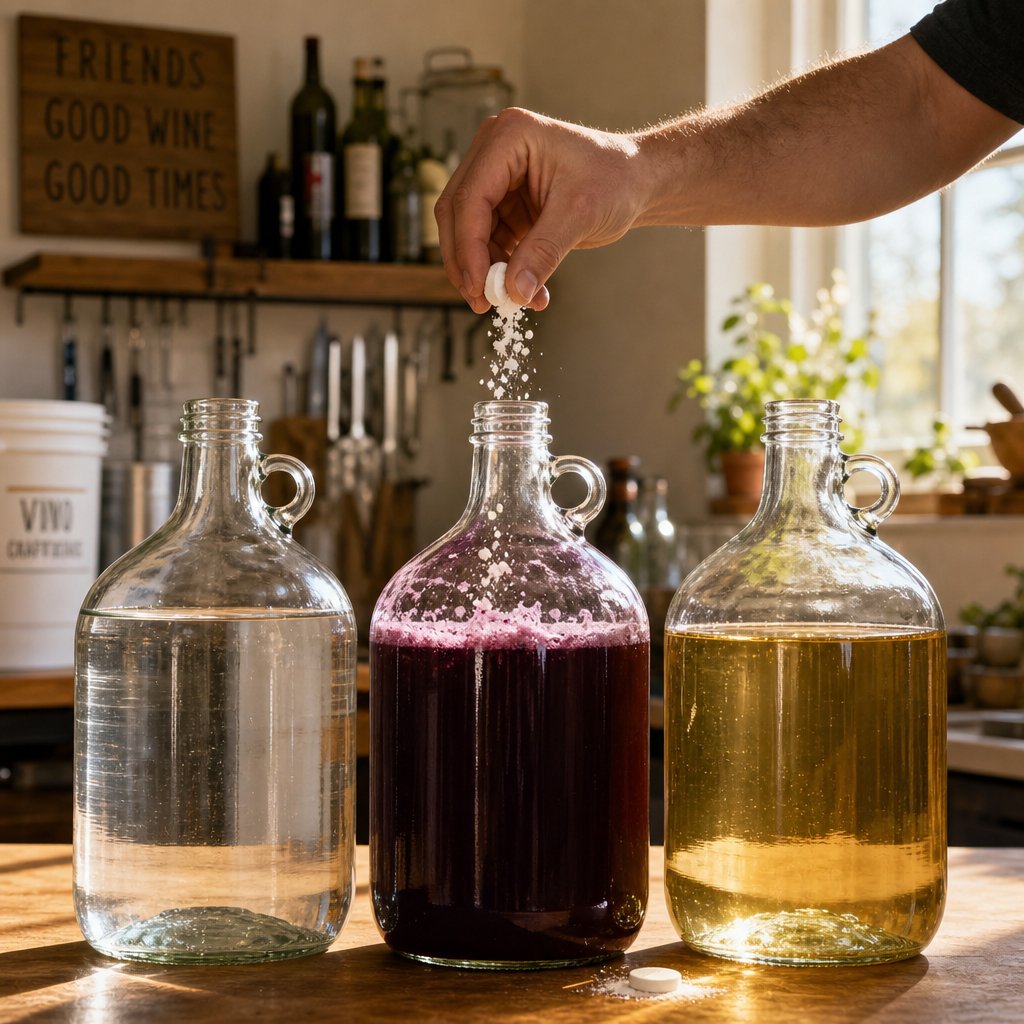 three stages of campden tablet use water treatment must preparation and bottling protection