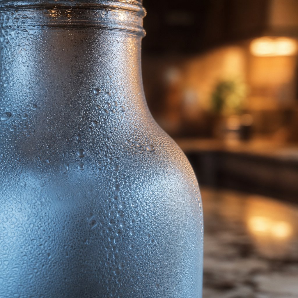 condensation forms when warm air meets cold surfaces introducing moisture that can cause clumping and spoilage in protein powder