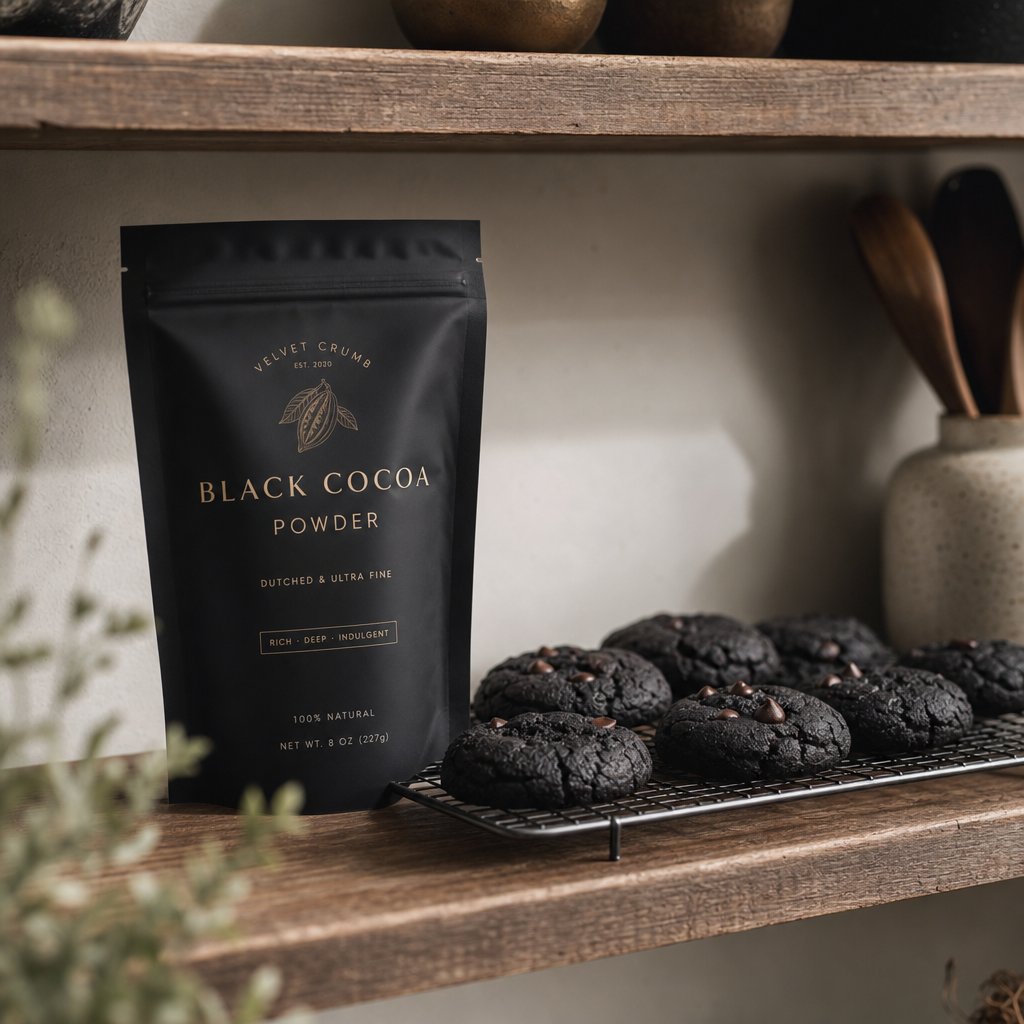 the right black cocoa powder paired with perfectly dark homemade cookies