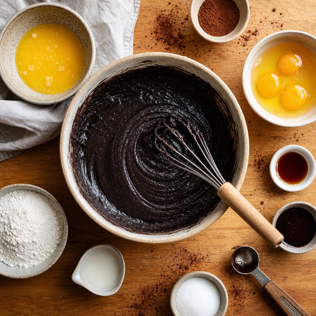 adjusting hydration and fat when baking with black cocoa powder to prevent dry textures