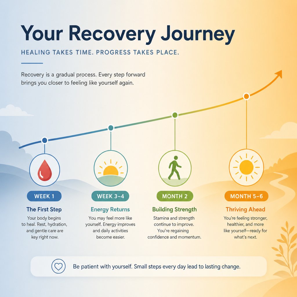 iron recovery follows a predictable timeline from initial bone marrow response through full ferritin repletion over 3 6 months