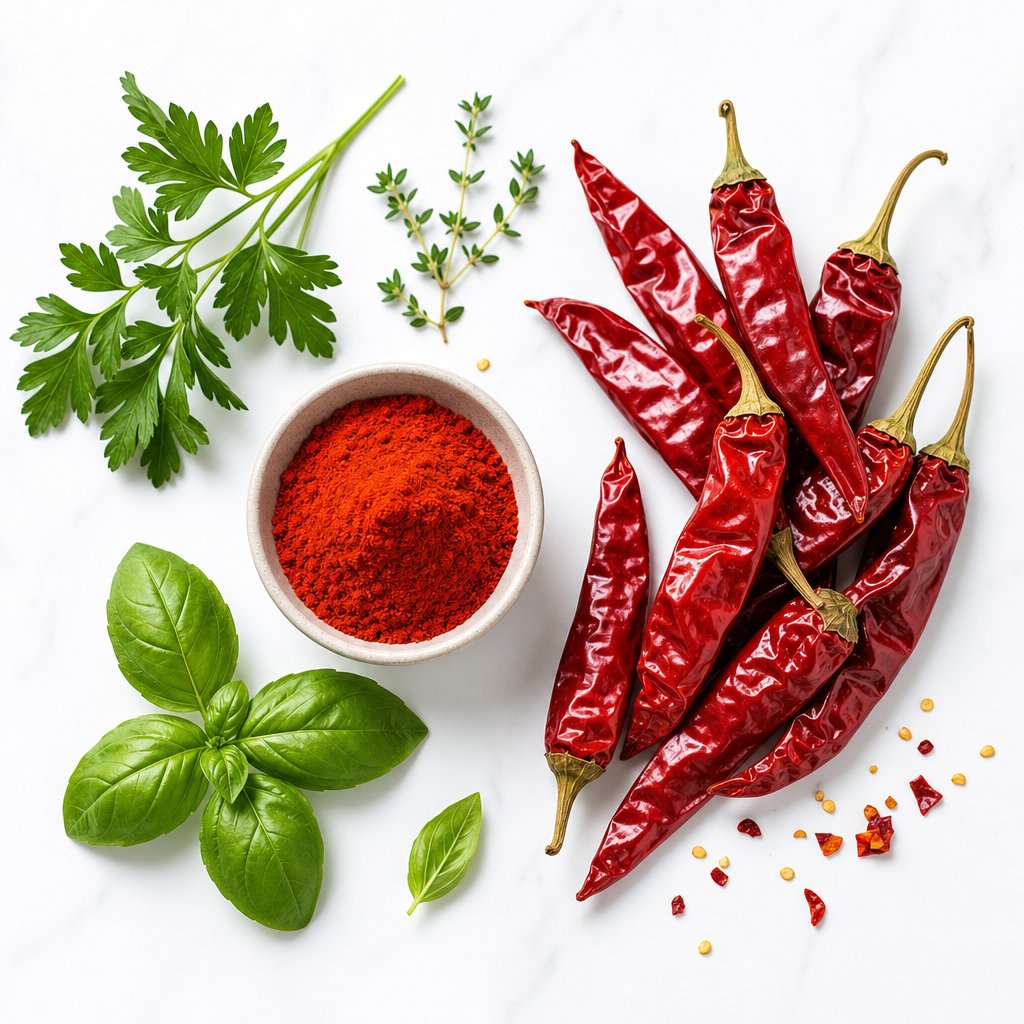 red pepper spices contain carotenoid antioxidants and vitamins with documented health benefits