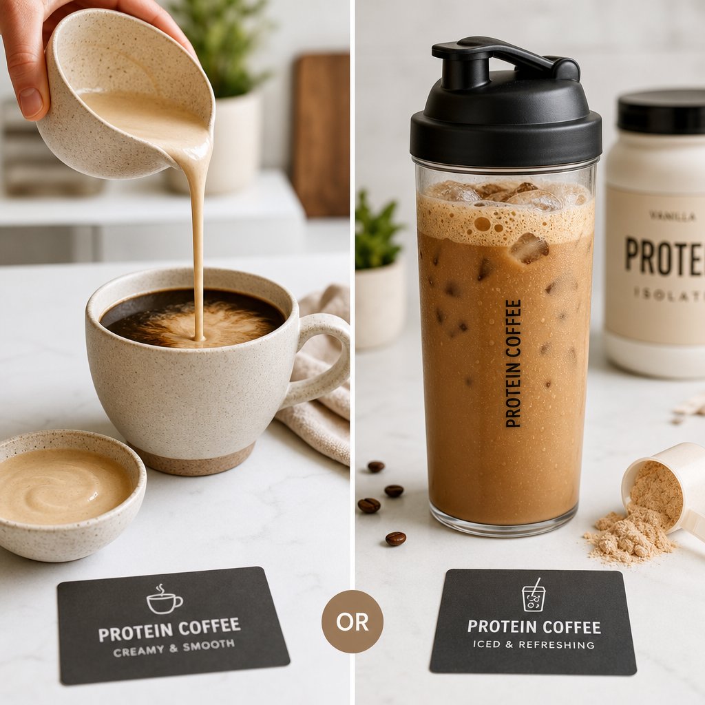 the slurry method for hot coffee and shaker bottle technique for iced coffee both produce smooth clump free results