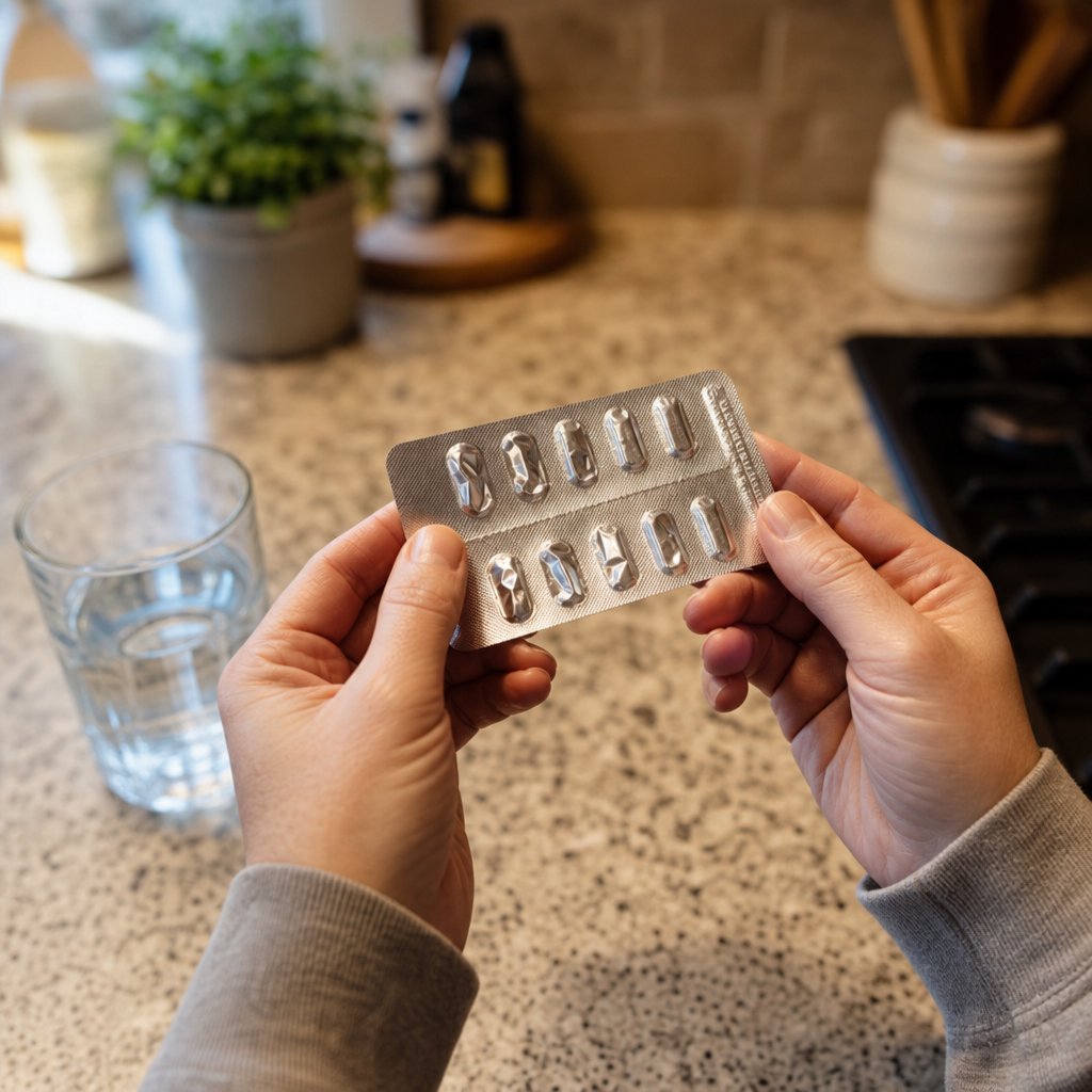 inspecting medication packaging integrity before deciding whether to use or discard old tablets