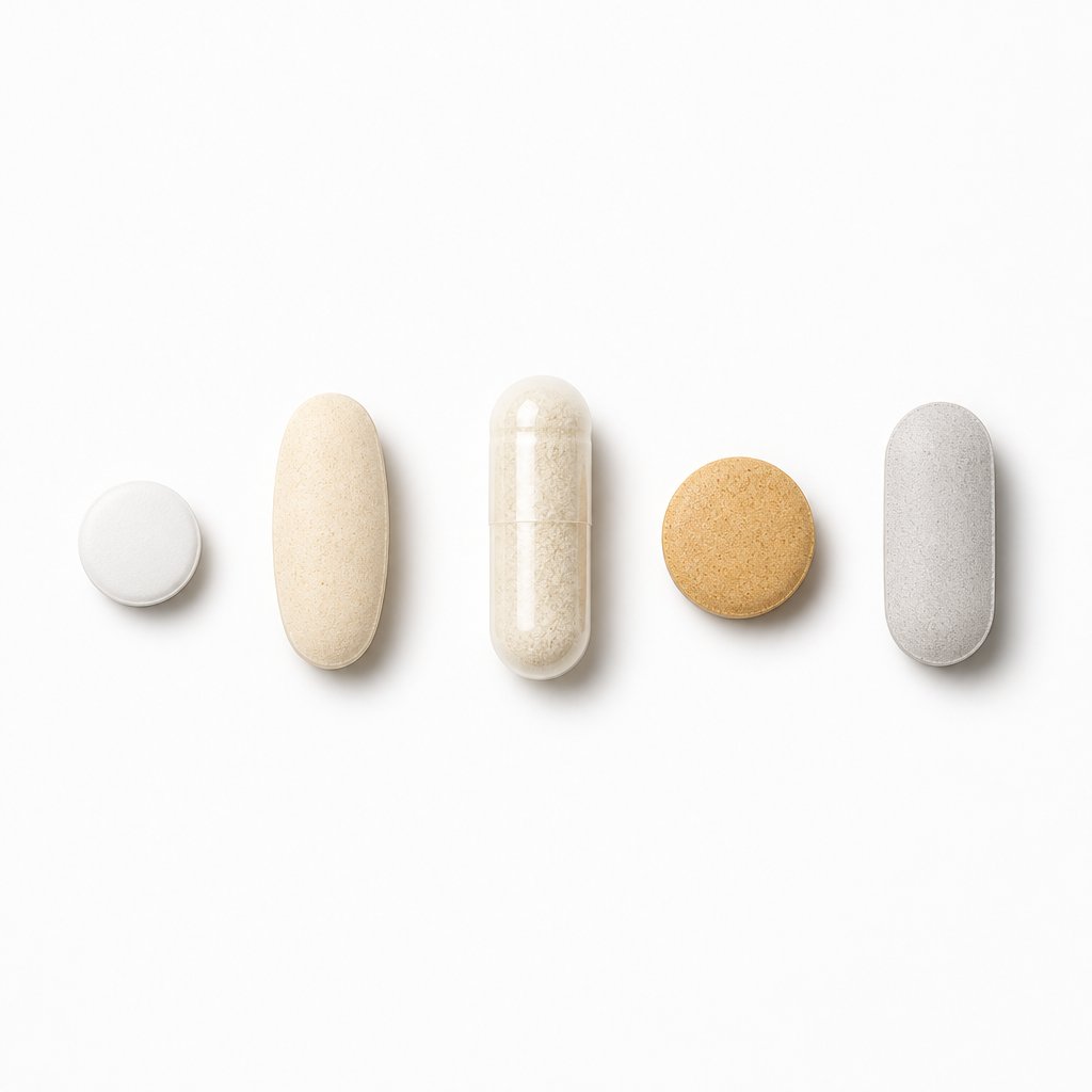 different zinc supplement forms including picolinate bisglycinate gluconate citrate and sulfate capsules compared side by side