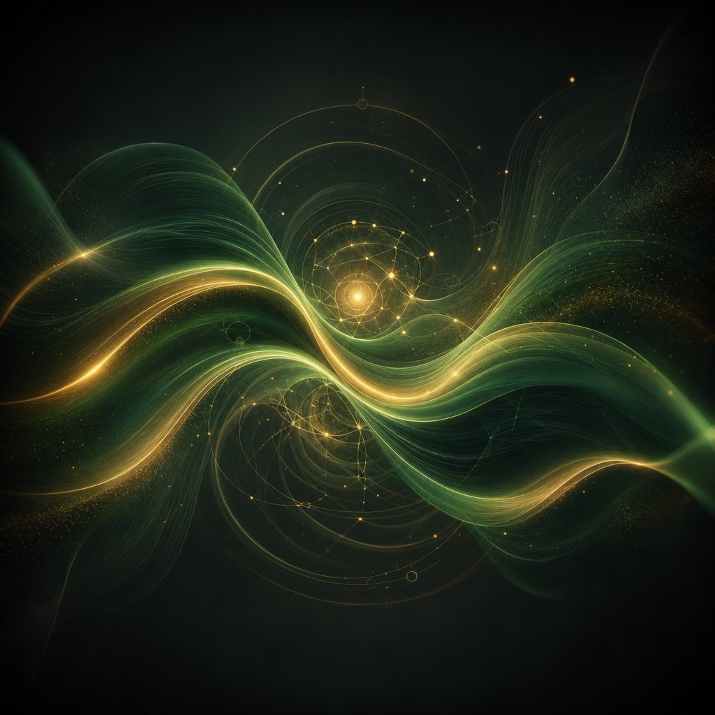 visual representation of the l theanine and caffeine synergy in matcha where calming and stimulating compounds work together for sustained focus